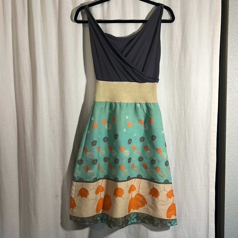 Eva Franco Jersey Knit & Floral Dress, S2